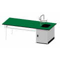 教師用耐酸鹼單水槽實驗桌(鋼製結構)